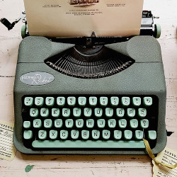 Old-fashioned typewriter