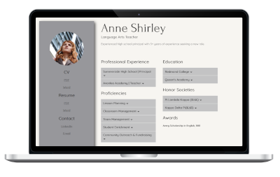 Responsive Resume Website Design